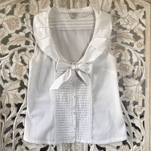 Anthropologie Odille Collar Button Down Bow